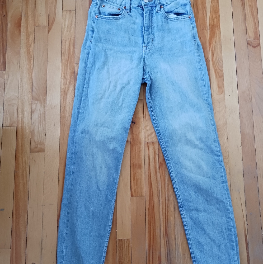 Ankle length jeans light wash